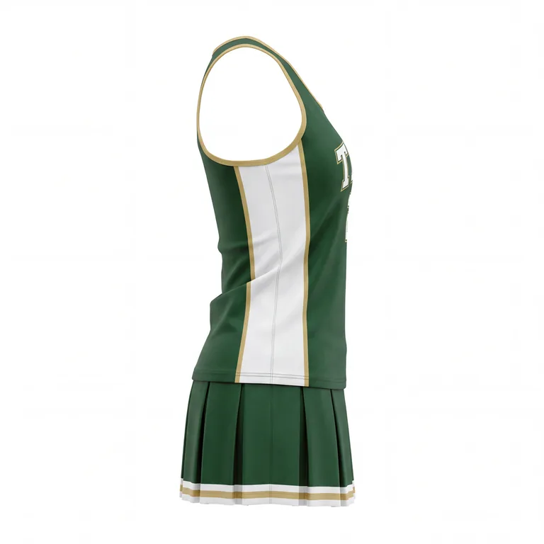 Custom lacrosse women's game uniforms, right side view