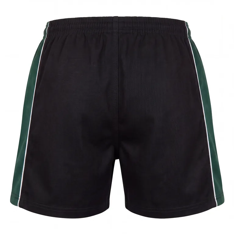 Custom rugby classic match shorts, back view