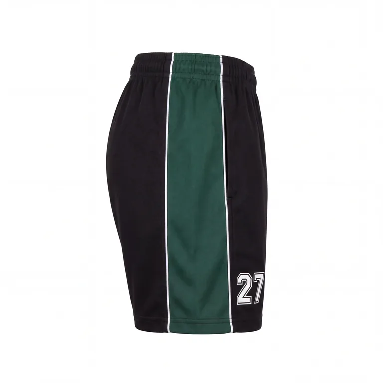 Custom rugby classic match shorts, left side view
