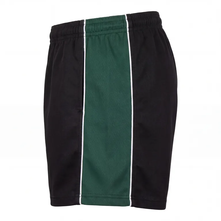 Custom rugby classic match shorts, right side view