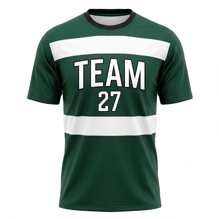 Custom rugby crew-neck classic jerseys, front view