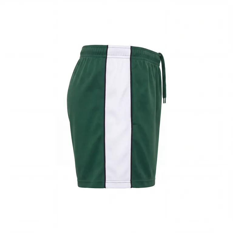 Custom rugby training shorts, left side view