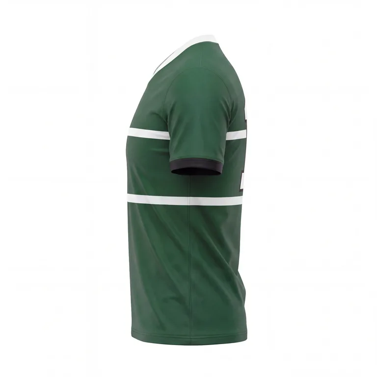 Custom rugby v-neck match jerseys, right side view