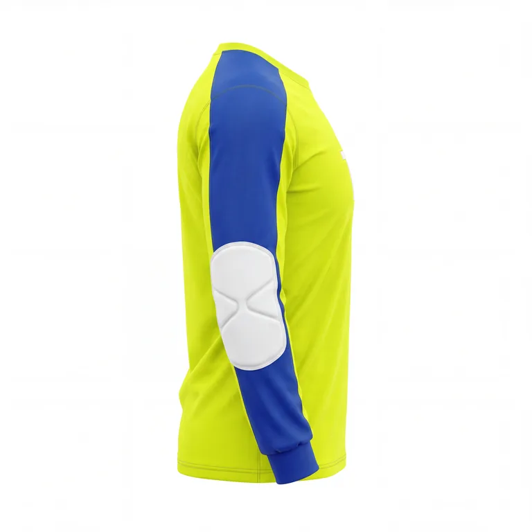 Custom soccer goalkeeper jerseys, left side view
