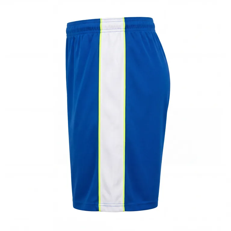 Custom soccer match shorts, right side view
