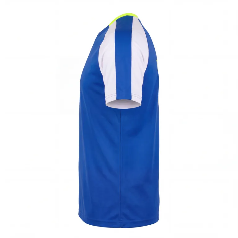 Custom soccer short-sleeve training shirts, right side view