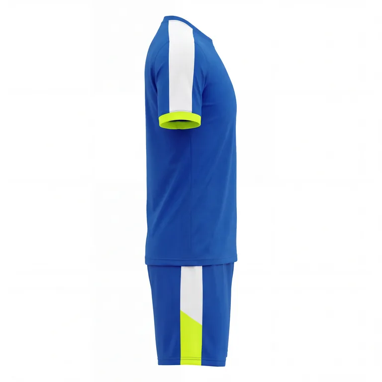 Custom soccer standard match uniforms, right side view
