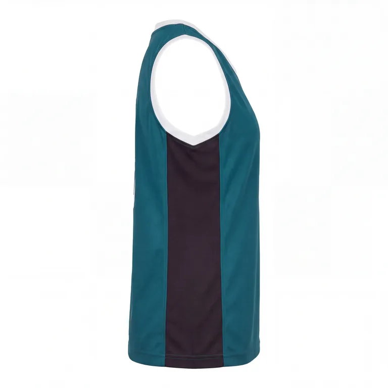 Custom softball sleeveless game jerseys, right side view