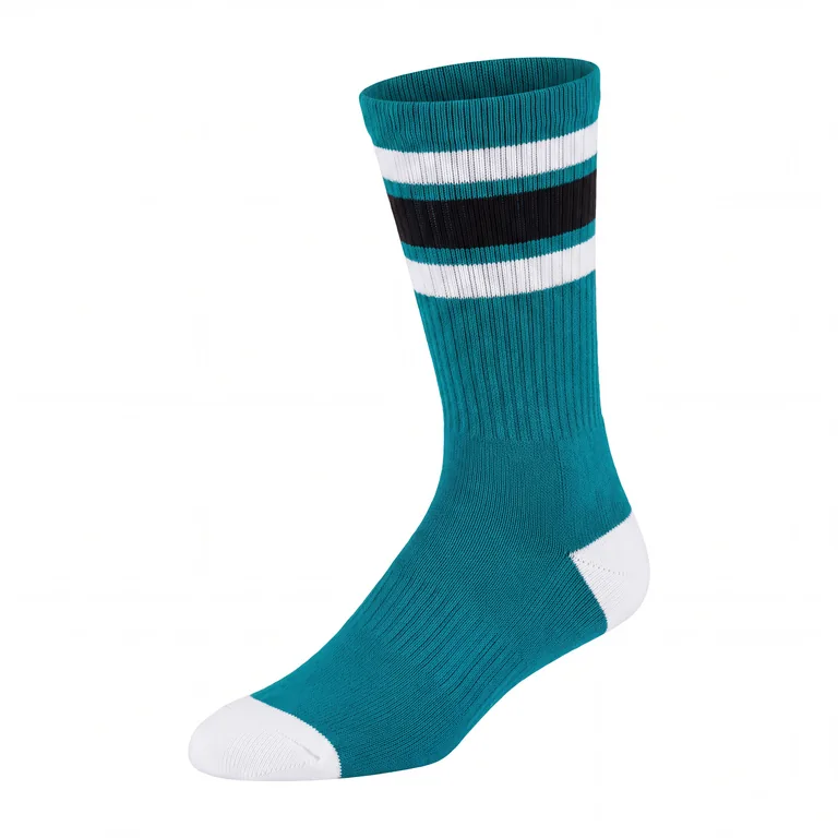 Custom softball team socks, front view