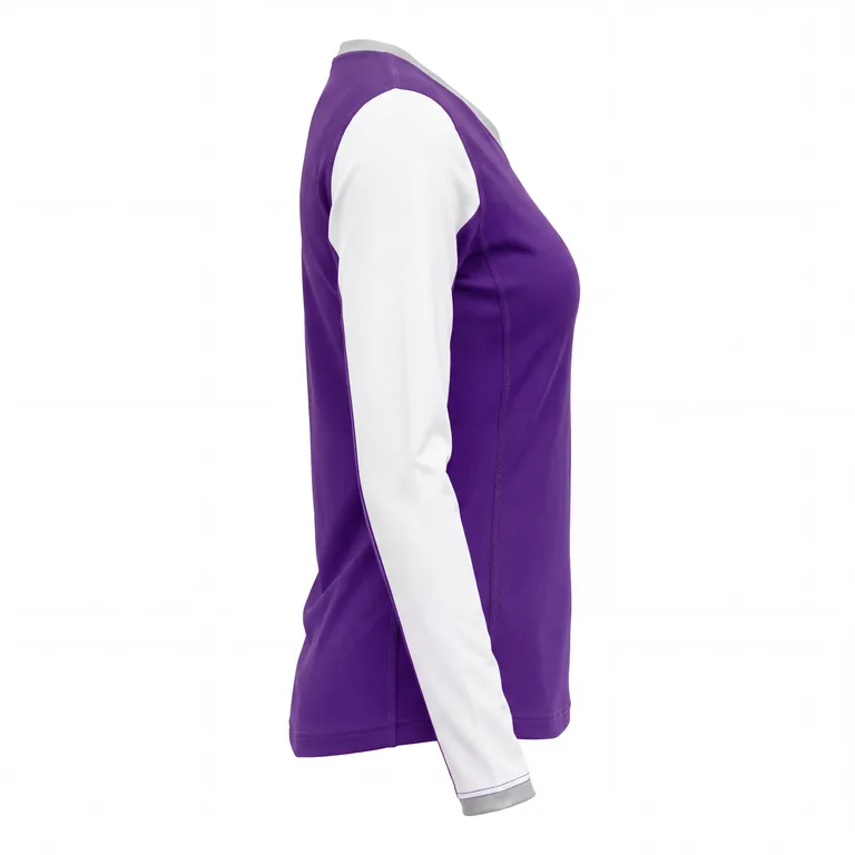 Custom volleyball long-sleeve match jerseys, right side view