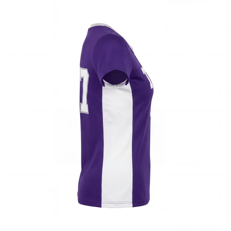 Custom volleyball short-sleeve match jerseys, left side view