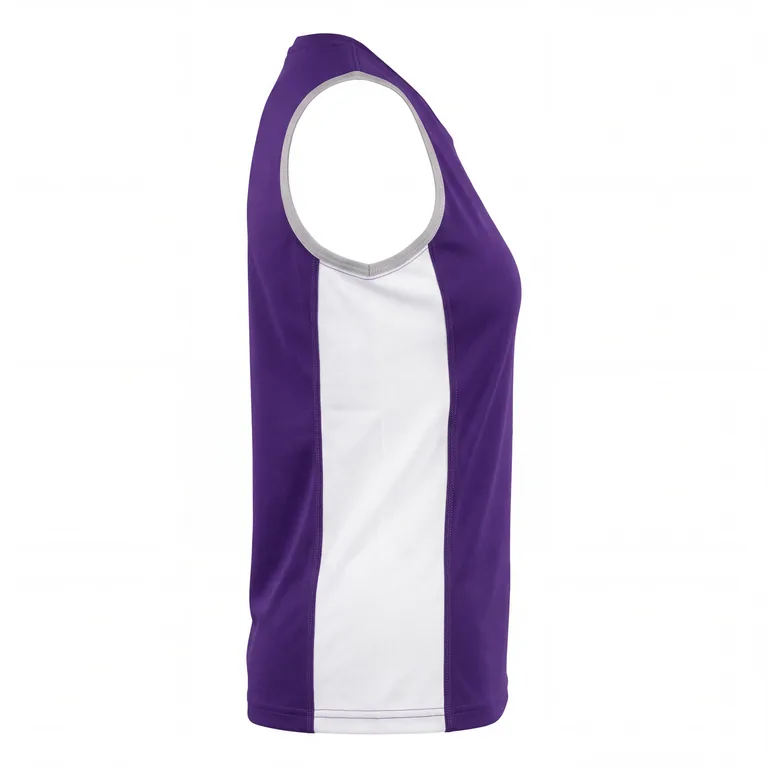 Custom volleyball sleeveless match jerseys, right side view
