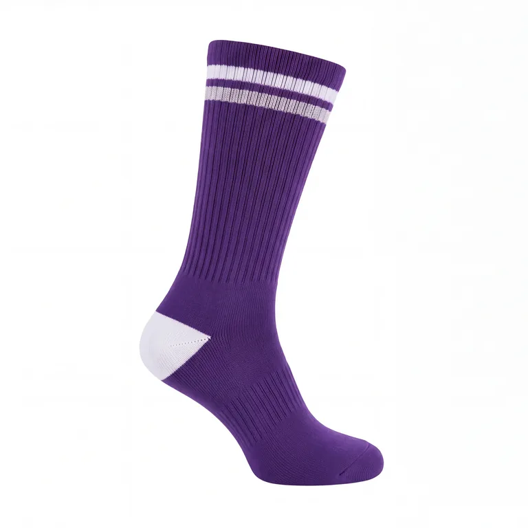 Custom volleyball team socks, left side view