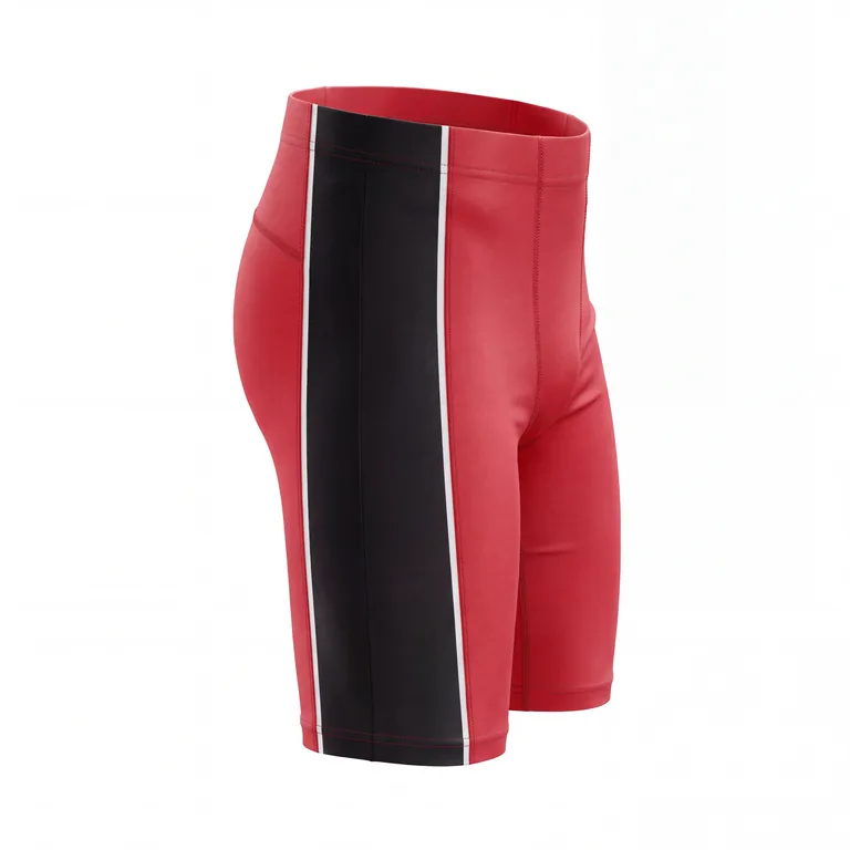 Custom wrestling base-layer shorts, right side view