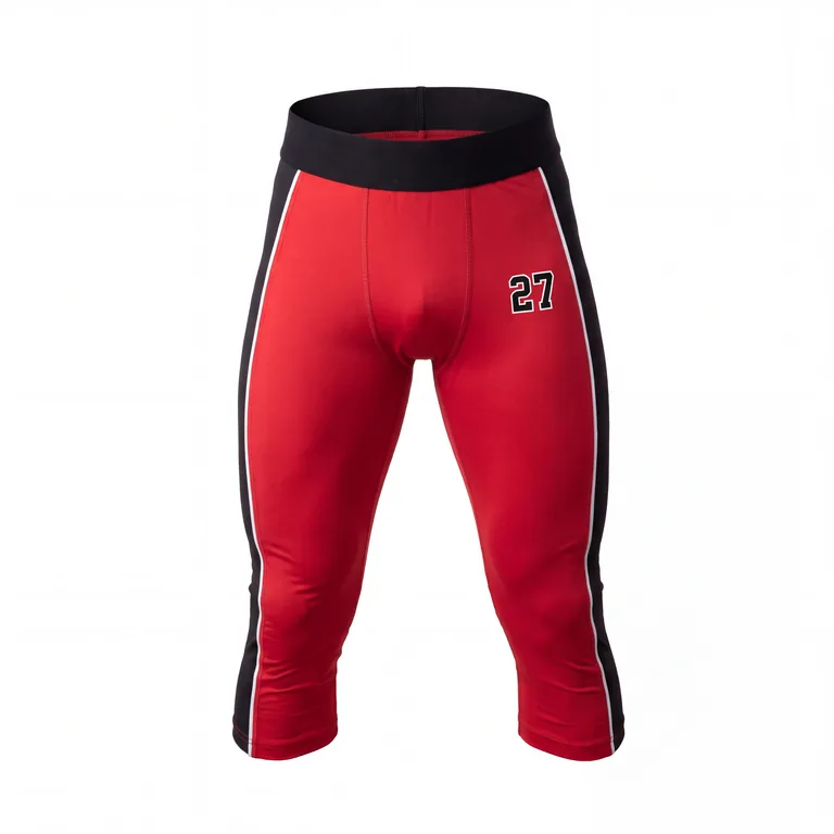 Custom wrestling base-layer spats, front view