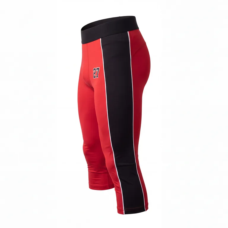 Custom wrestling base-layer spats, right side view