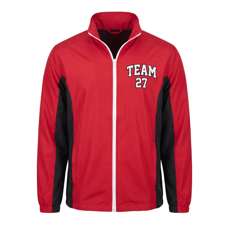 Custom wrestling lightweight warm-up jackets, front view