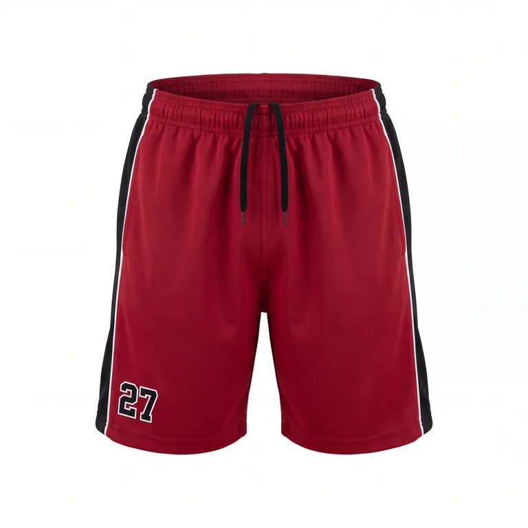 Custom wrestling practice shorts, front view
