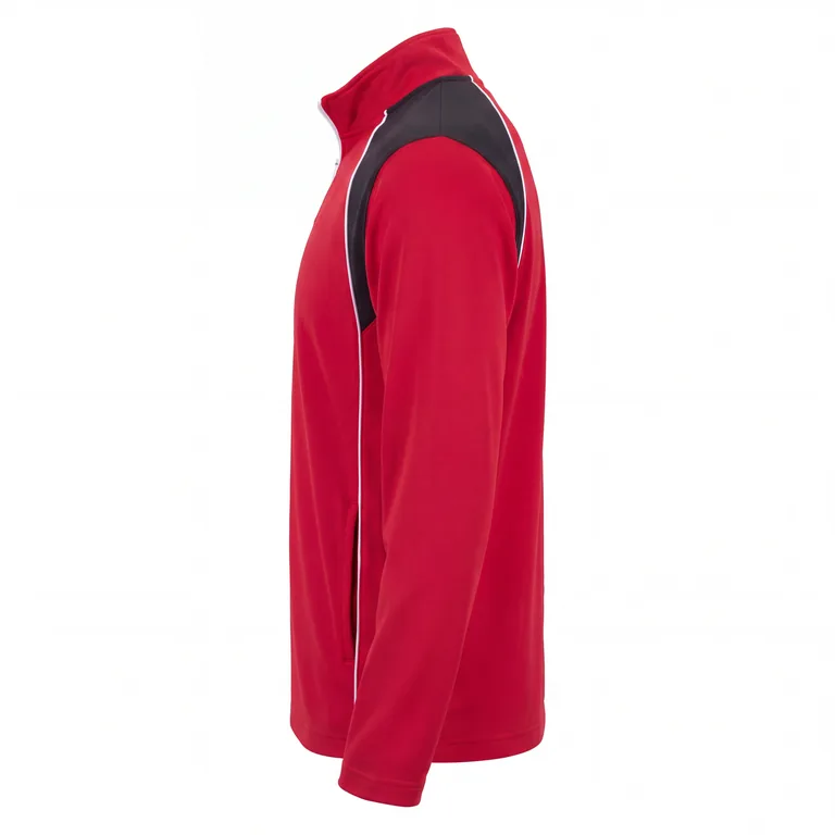 Custom wrestling quarter-zip warm-up jackets, right side view