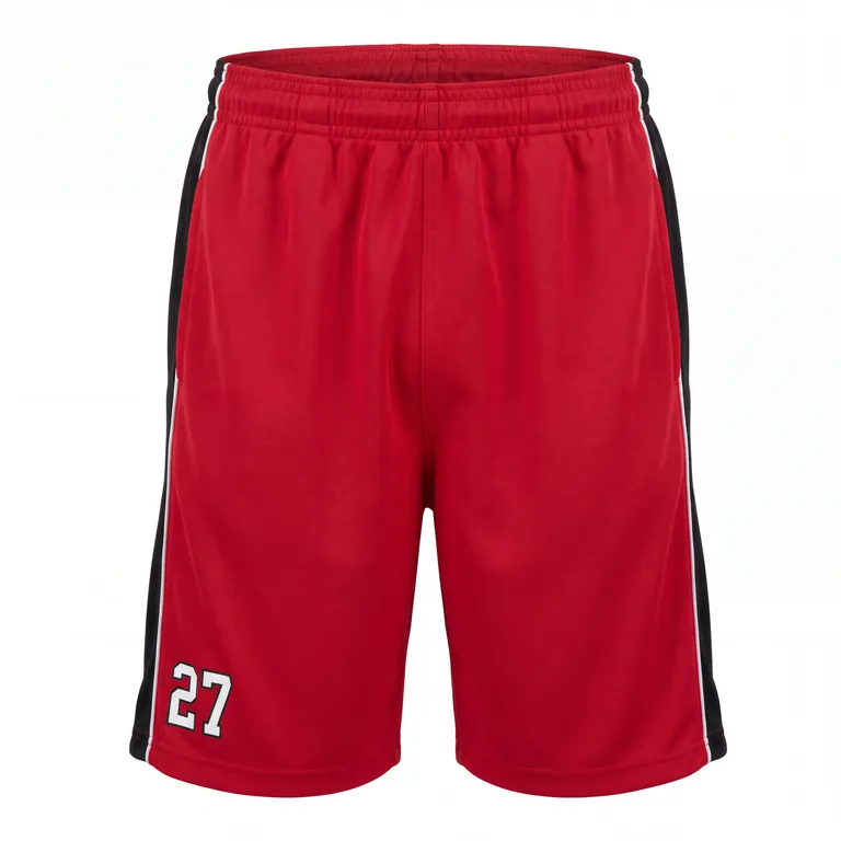 Custom wrestling training shorts, front view