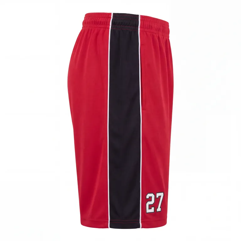 Custom wrestling training shorts, left side view